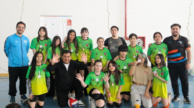 Se realizó un encuentro provincial de mini vóley en Tolhuin