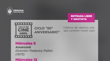 La Municipalidad de Ushuaia llevará adelante el ciclo de cine “50 aniversario” en la sala Niní Marshall