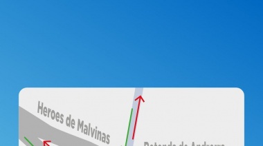Corte y reducción de calzada en Héroes de Malvinas para la reparación de la rotonda de Andorra