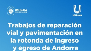Corte y reducción de calzada en Héroes de Malvinas para la reparación de la rotonda de Andorra