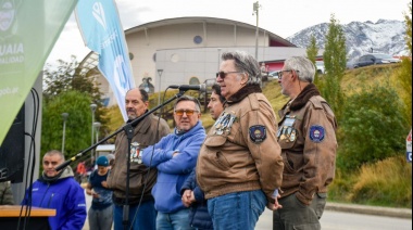 El Intendente Vuoto y excombatientes inauguraron la bicisenda “Pensar Malvinas”