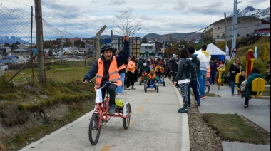 El Intendente Vuoto y excombatientes inauguraron la bicisenda “Pensar Malvinas”