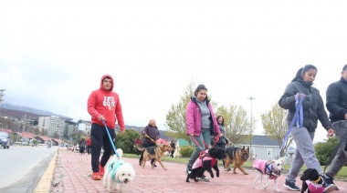 El Municipio de Ushuaia acompañó la “Caninata” organizada por Amigos del Reino Animal Fueguino