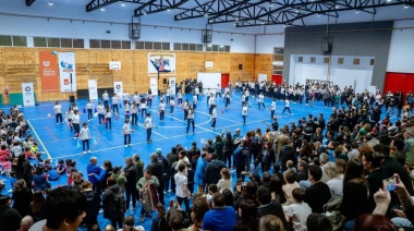 La comunidad educativa compartió la inauguración del “Polideportivo Maria Aauxiliadora”