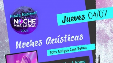 Se presentará una nueva “Noche Acústica” este jueves en la Antigua Casa Beban