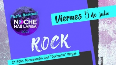 La Fiesta Nacional de la “Noche Más Larga” presentará la Noche de Rock el viernes en el “Cochocho” Vargas