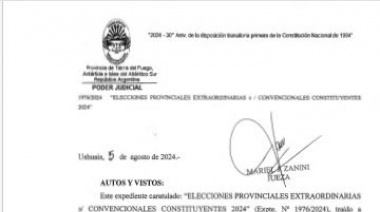 Difunden cronograma electoral para las elecciones de Convencionales Constituyentes 2024