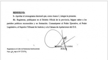 Difunden cronograma electoral para las elecciones de Convencionales Constituyentes 2024