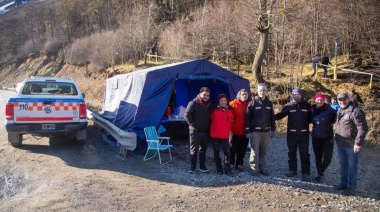 Defensa Civil de Ushuaia permanecerá al costado del santuario San Cayetano para acompañar a los fieles y creyentes