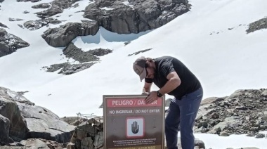 Recuerdan que se encuentra restringido el ingreso a las cuevas del Glaciar Vicinguerra
