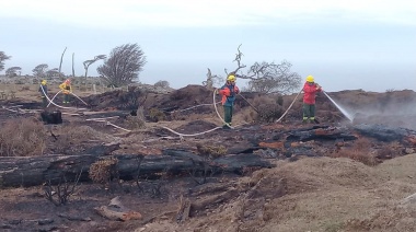 El ígneo en Estancia La Fueguina se encuentra extinguido