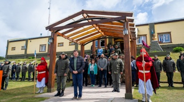 El Gobernador Melella acompañó a Gendarmería en el 11° aniversario de la Agrupación XIX Tierra del Fuego