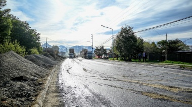 Avanza la repavimentación de las avenidas Alem y Héroes de Malvinas