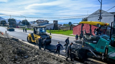 Avanza la repavimentación de las avenidas Alem y Héroes de Malvinas