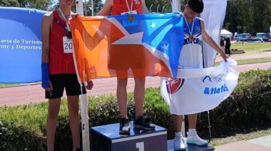 Deportista de la Escuela Municipal de Atletismo de Ushuaia ganó la primera medalla para Tierra del Fuego