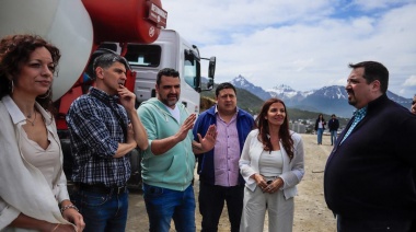 El intendente Vuoto recorrió la obra del Hotel IBIS Ushuaia