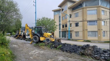 La Municipalidad de Ushuaia interviene en el Arroyo Buena Esperanza