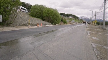 Se pavimentó un nuevo tramo de la avenida Héroes de Malvinas