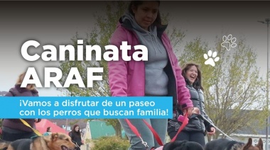 ARAF y la Municipalidad invitan a participar de la caninata donde habrá servicios gratuitos para perros