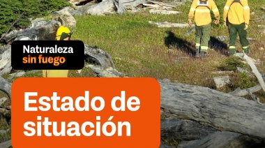 Continúa la intensa tarea de brigadistas combatiendo el incendio declarado en Estancia San Justo
