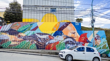 Ushuaia cuenta con un nuevo mural en el centro de la ciudad