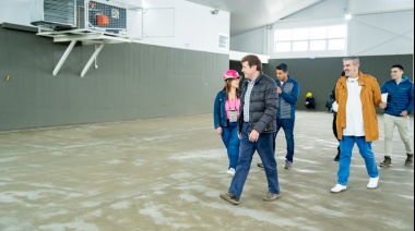 Está en la etapa final la construcción del SUM del Colegio Alicia Moreau de Justo