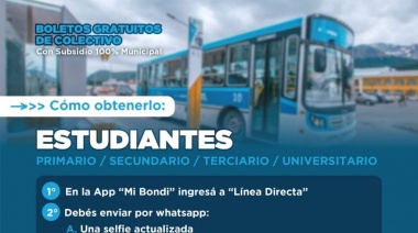 Ya está disponible la carga del boleto estudiantil en la Municipalidad de Ushuaia y en Bº La Cantera