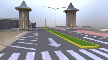 Vuoto firmó el contrato para la obra de ingreso a la ciudad