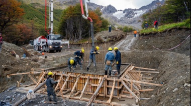 Comenzó la obra de hormigonado para la instalación del medio de elevación