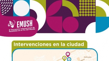 Avanza el 6° Encuentro Internacional de Muralistas en el  Fin del Mundo