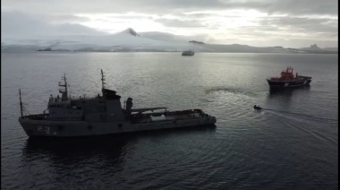 La Armada Argentina remolcó a un buque logístico chileno