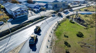Comenzó la pavimentación del ingreso a la ciudad de Ushuaia