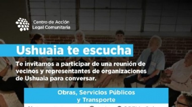 El Municipio presenta los talleres de participación ciudadana “Ushuaia Te Escucha”