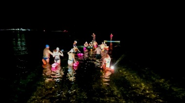 Nadadores de distintas partes del país recibieron el invierno en aguas del Canal Beagle
