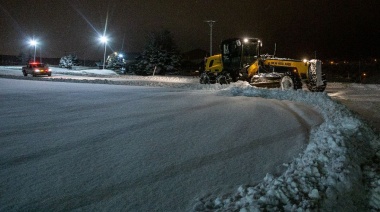 La Municipalidad despliega un fuerte operativo para hacer frente a la nevada