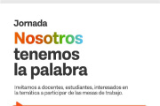 Se llevará adelante la jornada “Nosotros tenemos la palabra”