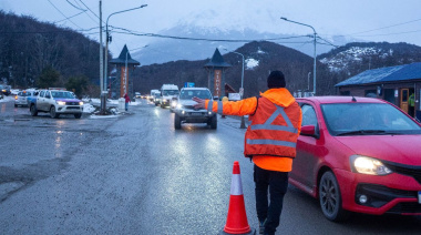 Se realizó controles vehiculares en el acceso a Ushuaia