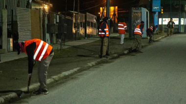Se limpió las calles 12 de Octubre y Fuegia Basket