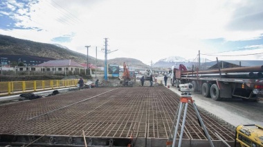 Se hormigonó la doble mano restante del puente sobre el Arroyo Grande