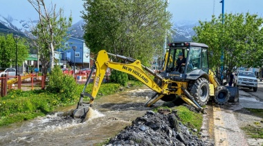 Se encausó el Arroyo Buena Esperanza y realizará obras en el puente peatonal en los próximos días