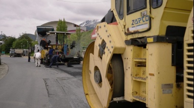 Se pavimentó un nuevo tramo de la avenida Héroes de Malvinas