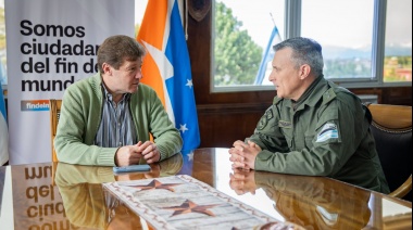El Gobernador Melella se reunió con el nuevo jefe de la Gendarmería