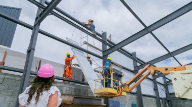 Avanza la construcción del gimnasio del Club Garibaldi