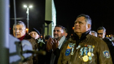 Una vez más Ushuaia estuvo junto a los Excombatientes en la Vigilia del 2 de abril