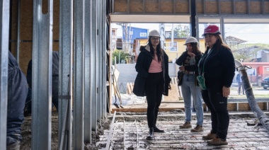 Continúan los trabajos en la obra del Centro de Desarrollo Infantil