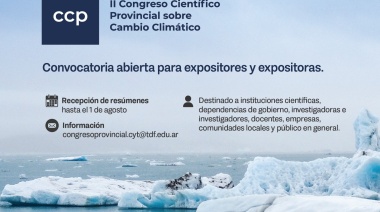 Se llevará a cabo el II Congreso Provincial sobre Cambio Climático