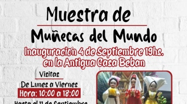 La Municipalidad de Ushuaia junto a ACEDU presentan la muestra denominada “Muñecas del Mundo”