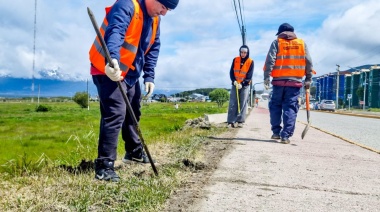 La Municipalidad realizó puesta en valor en la Avenida Yrigoyen