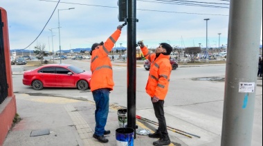 Cuadrillas realizan tareas de mantenimiento en distintos sectores de la ciudad