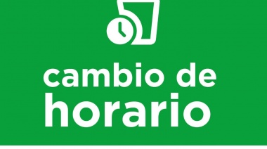 Cambio de horario en la recolección de residuos domiciliarios